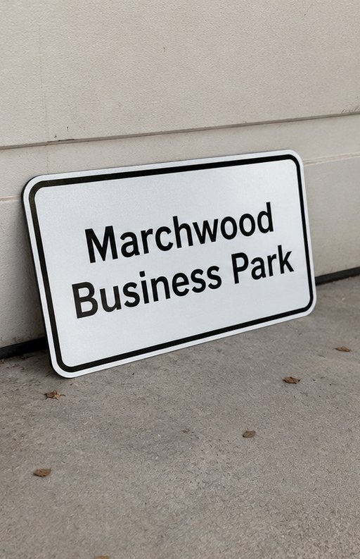Custom road signs — customer photo