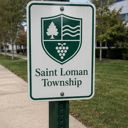 Customized road signs for campuses and business parks