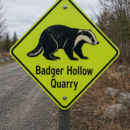 Customized road signs for logistics yards and depots