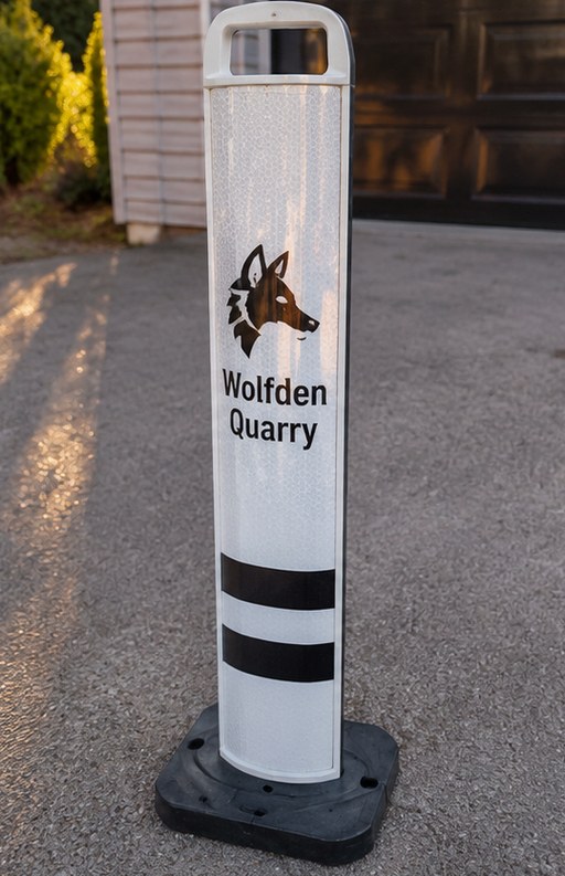 Road signs with logo — customer photo